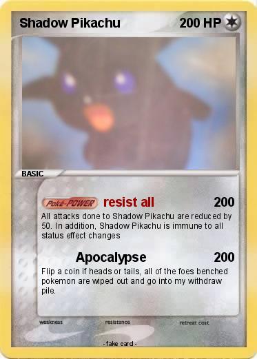 Pokemon Shadow Pikachu