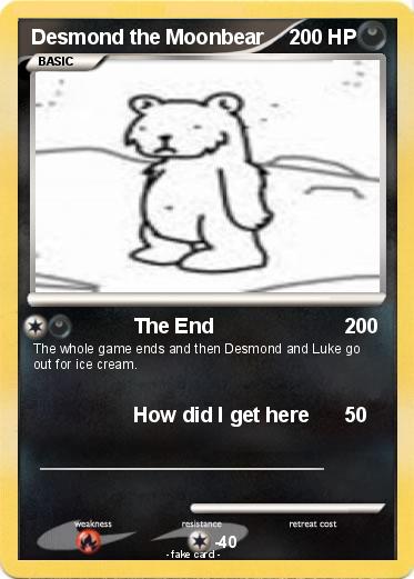 Pokemon Desmond the Moonbear