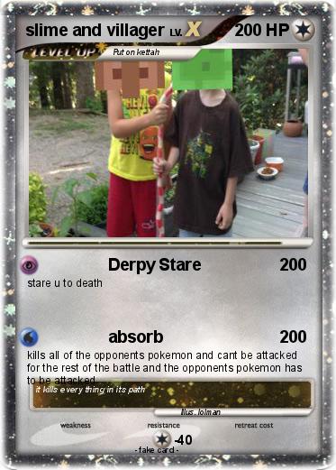 Pokemon slime and villager