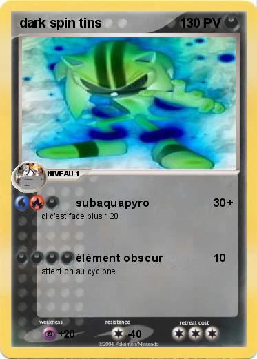 Pokemon dark spin tins