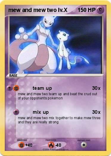 Pokemon mew and mew two lv.X