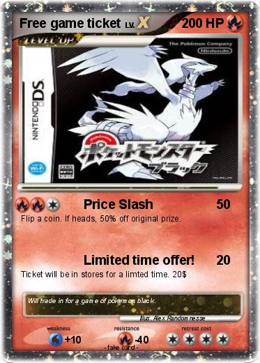Pokemon Free game ticket