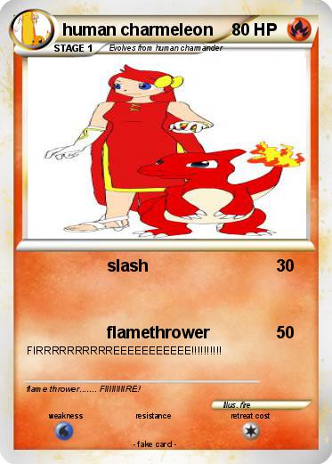 Pokemon human charmeleon