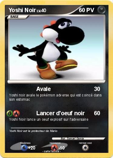 Pokemon Yoshi Noir