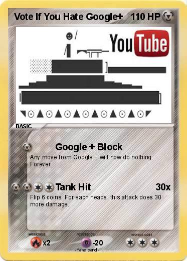 Pokemon Vote If You Hate Google+