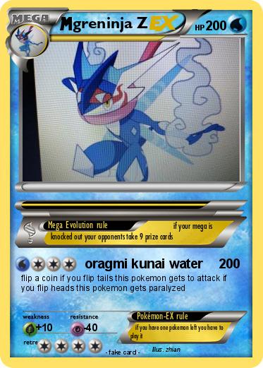 Pokemon greninja Z