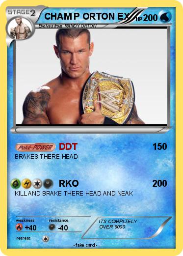 Pokemon CHAM P ORTON EX