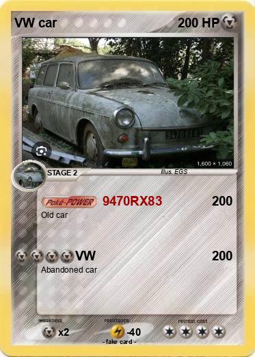 Pokemon VW car