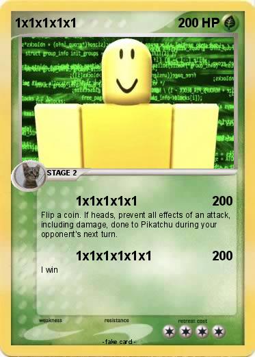 Pokemon 1x1x1x1x1