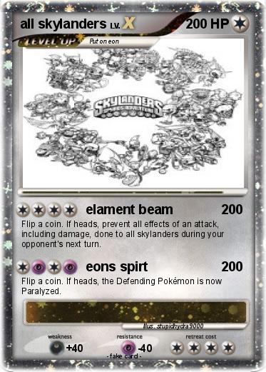 Pokemon all skylanders