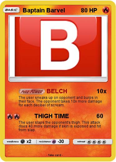Pokemon Baptain Barvel