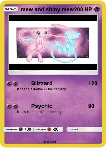 Pokemon mew and shiny mew