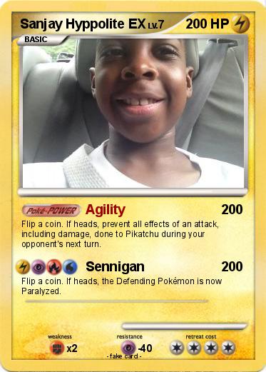 Pokemon Sanjay Hyppolite EX