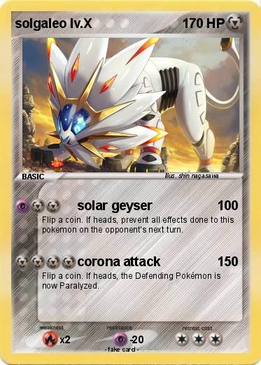 Pokemon solgaleo lv.X