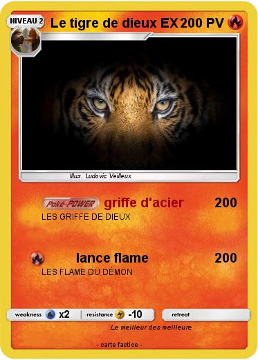 Pokemon Le tigre de dieux EX