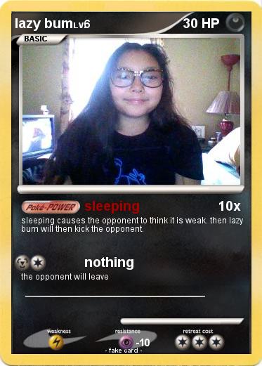 Pokemon lazy bum