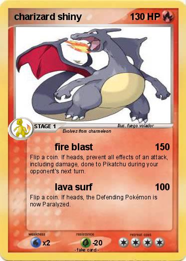 Pokemon charizard shiny