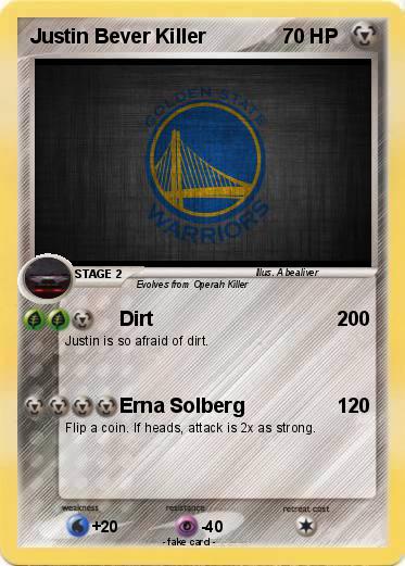 Pokemon Justin Bever Killer