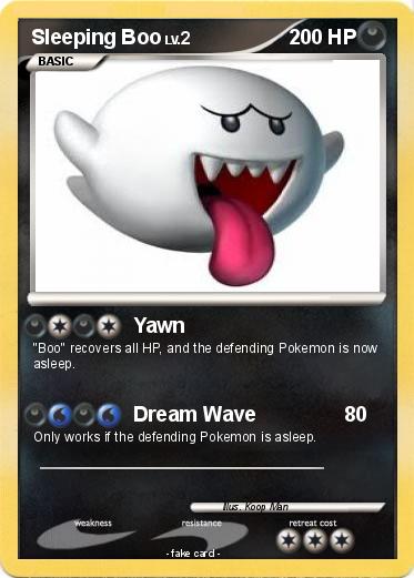 Pokemon Sleeping Boo