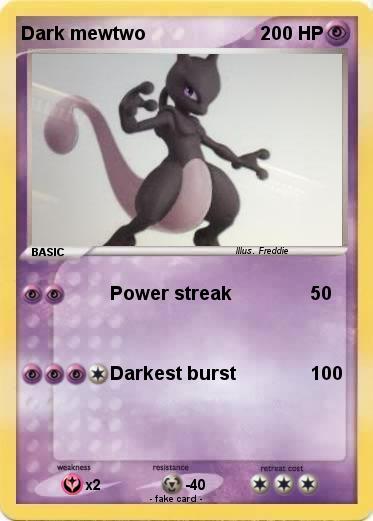 Pokemon Dark mewtwo
