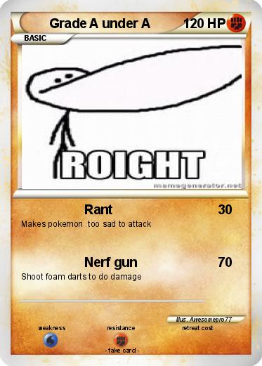 Pokemon Grade A under A