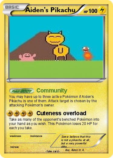 Pokemon Aiden's Pikachu