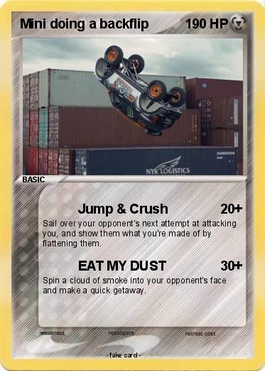 Pokemon Mini doing a backflip