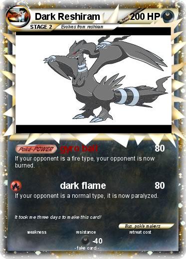 Pokemon Dark Reshiram