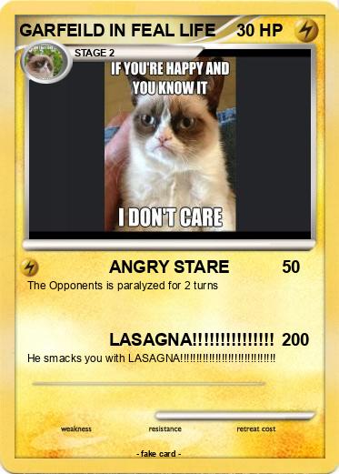 Pokemon GARFEILD IN FEAL LIFE