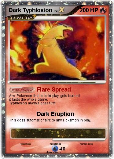 Pokémon Dark Typhlosion 13 13 - Flare Spread - My Pokemon Card