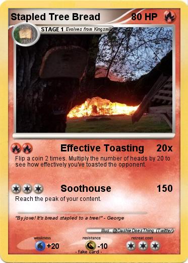 Pokemon Stapled Tree Bread