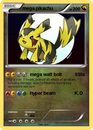 Pokemon mega pikachu