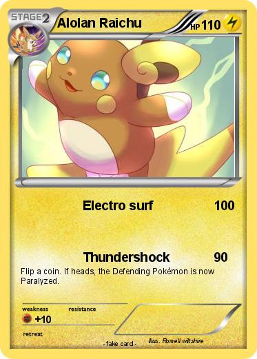 Pokemon Alolan Raichu