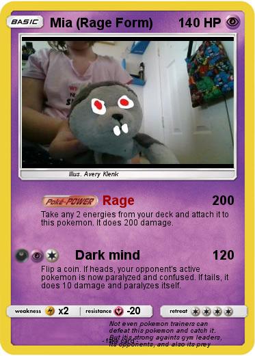 Pokemon Mia (Rage Form)