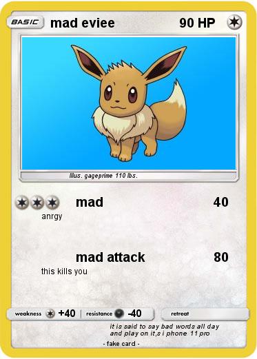 Pokemon mad eviee