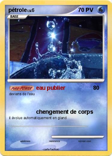 Pokemon pétrole