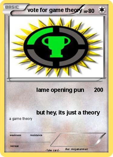 Pokemon vote for game theory