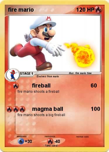 Pokemon fire mario