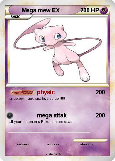 Pokemon Mega mew EX