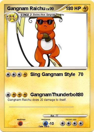Pokemon Gangnam Raichu
