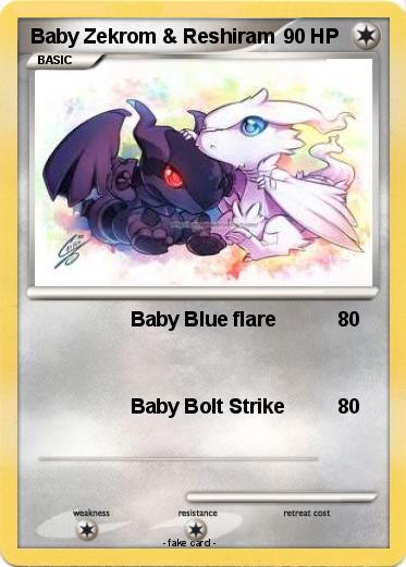 Pokemon Baby Zekrom & Reshiram