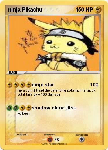 Pokemon ninja Pikachu