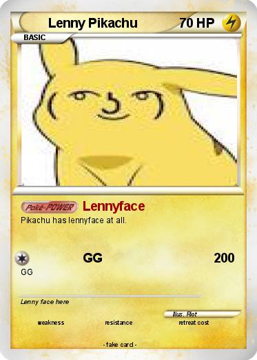 Pokemon Lenny Pikachu