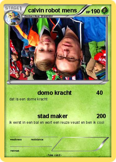 Pokemon calvin robot mens