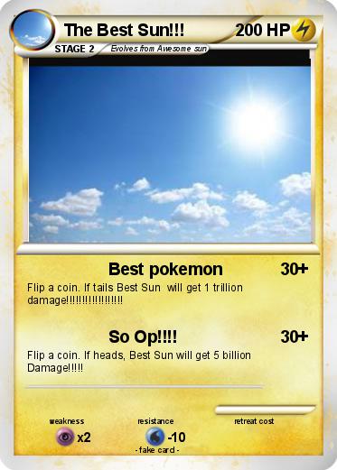 Pokemon The Best Sun!!!