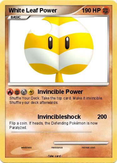 Pokemon White Leaf Power