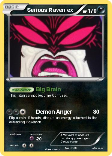 Pokemon Serious Raven ex