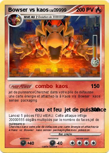 Pokemon Bowser vs kaos