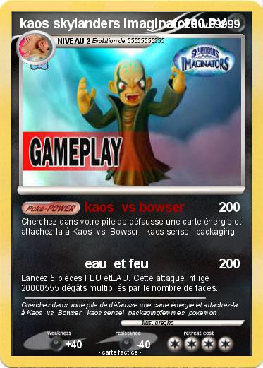 Pokemon kaos skylanders imaginators