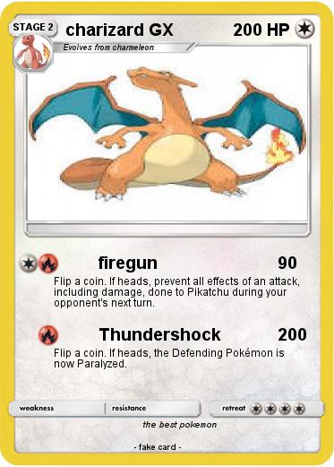 Pokemon charizard GX